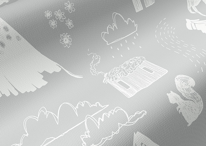 Mountain Hilltop, Nimbus Grey - Twist&Fit Roller Blind - Image 4